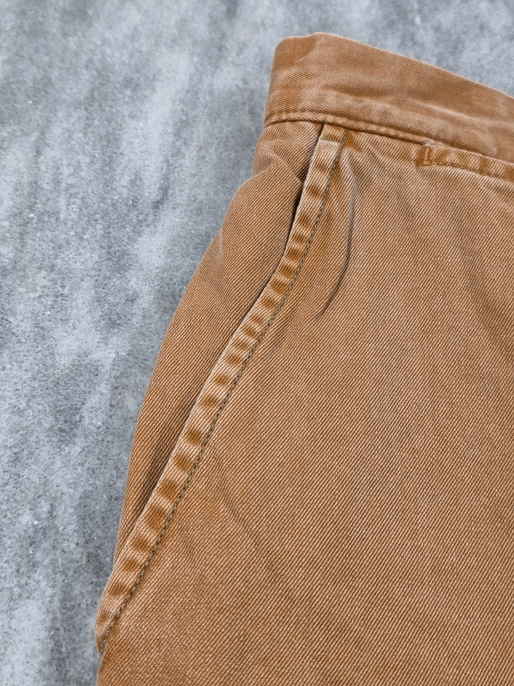 36x32 Men's Johnston & Murphy Casual Orange Pants Khaki Chino 100% Cotton